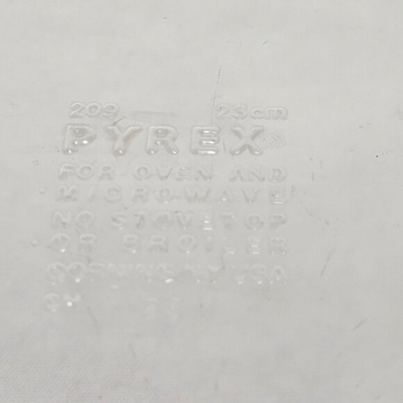 Pyrex Visions Brown Glass Pie Plate 10” genuine vtg Fireside amber dish #209 - Picture 9 of 11